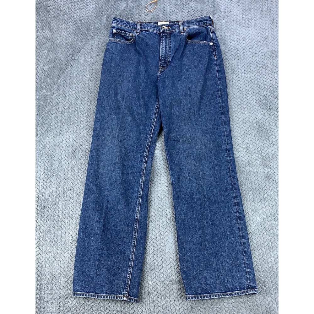 Everlane Jeans Women's 31R Blue 90's Forever Jean Organic Cotton Stretch 33x31